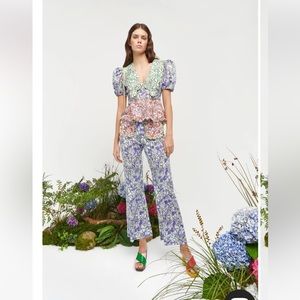 NWT CeliaB Arica Floral Pants Size L